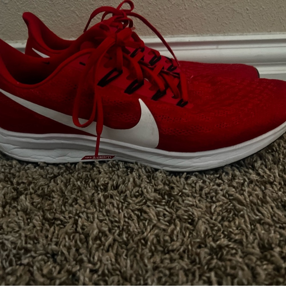 Nike Red and Black Athletic Shoes